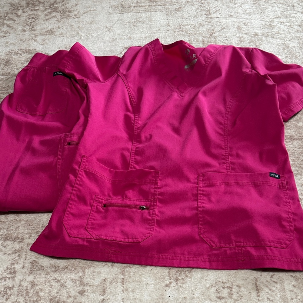 Ada Fuchsia Scrub Top